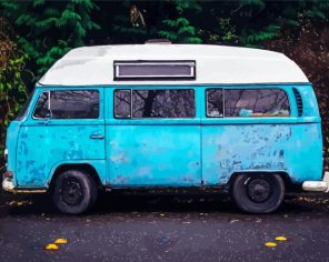 Blue Vanagon Paint By Numbers