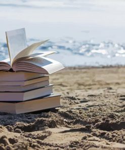 Books And Beach Paint By Numbers