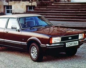 Brown Ford Cortina paint by numbers