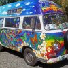 Colorful Skoolie Bus Paint by Numbers