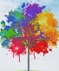 Colorful Tree Paint By Numbers