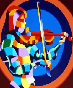 Abstrcact Violinist Paint By Numbers