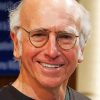 Comedian Larry David paint by numbers