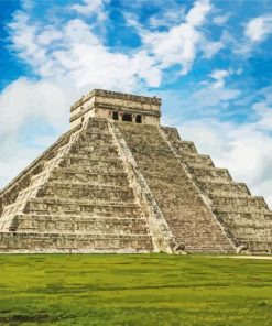 Cool Chichen Itza paint by numbers