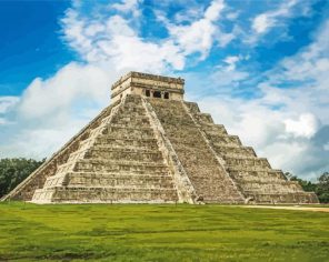 Cool Chichen Itza paint by numbers