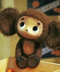 Cute Cheburashka paint by numbers