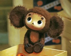 Cute Cheburashka paint by numbers