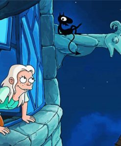 Disenchantment Cartoon Paint By Numbers