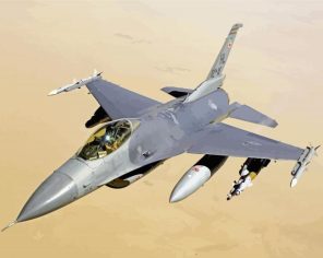 F16 Aircraft Paint By Numbers