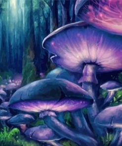 Fantasy Mushroom Paint By Numbers