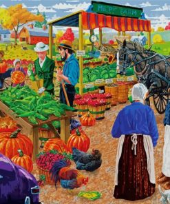 Farmers Market Art Paint by Numbers