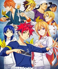 Food Wars Manga Anime Paint By Numbers