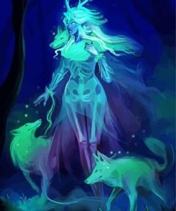 Forest Spirit Ghost Paint By Numbers