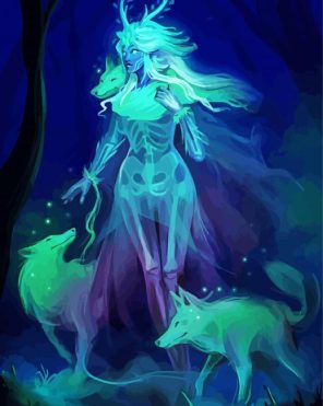 Forest Spirit Ghost Paint By Numbers