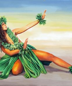 Hula Lady Paint by Numbers