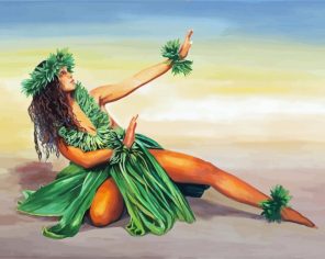 Hula Lady Paint by Numbers