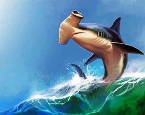 Hammerhead Shark Paint by Numbers