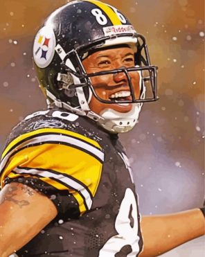 Happy Hines Ward paint by numbers