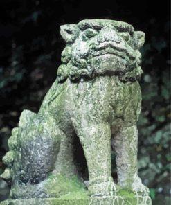 Komainu Statue Paint by Numbers