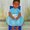 Little Girl In Blue paint by numbers