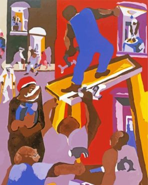 Jacob Lawrence Paint By Numbers