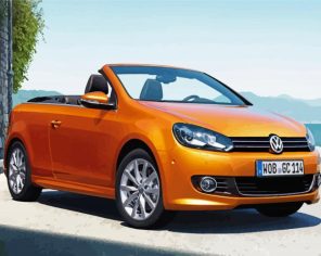 Volkswagen Cabriolet Paint By Numbers