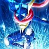 Pokemon Greninja Anime paint by numbers