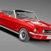 Red Mustang Paint By Numbers