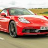 Red Porsche Boxster paint by numbers