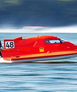 Speed Boat Paint by Numbers