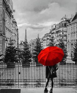 Umbrella In Paris Paint By Numbers