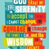 Serenity Sobriety Prayer paint by numbers