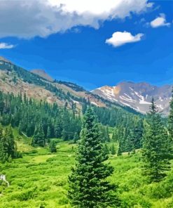 Summer Mountains Paint by Numbers