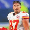 The American Footballer Travis Kelce paint by numbers