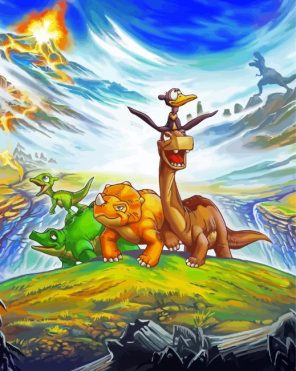 The Land Before Time Paint By Numbers