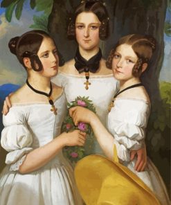 Three Girls paint by numbers