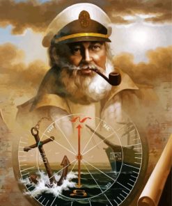 Sea Captain Paint By Numbers