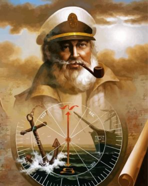 Sea Captain Paint By Numbers