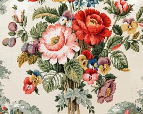 Antique Floral Paint By Numbers