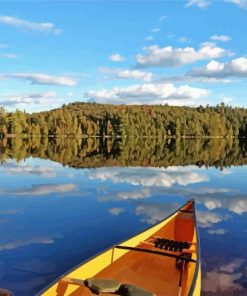 Yellow Canoe Paint By Numbers