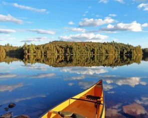 Yellow Canoe Paint By Numbers