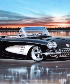 58 Chevrolet Corvette Paint By Numbers