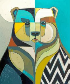 Abstract Bear Art Paint By Numbers