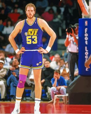 Mark Eaton Player paint by numbers