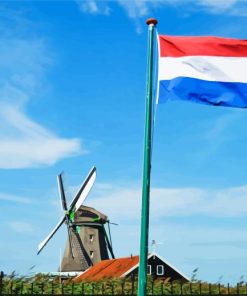 Netherlands Flag paint by numbers