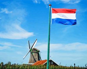 Netherlands Flag paint by numbers