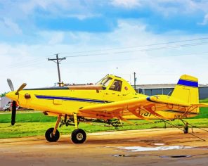 Agricultural Crop Duster paint by numbers