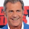 Actor Mel Gibson paint by numbers