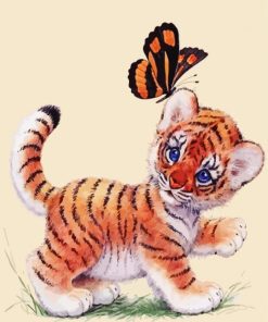 Small Baby Tiger paint by numbers