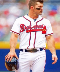 Baseballer Dan Uggla paint by numbers